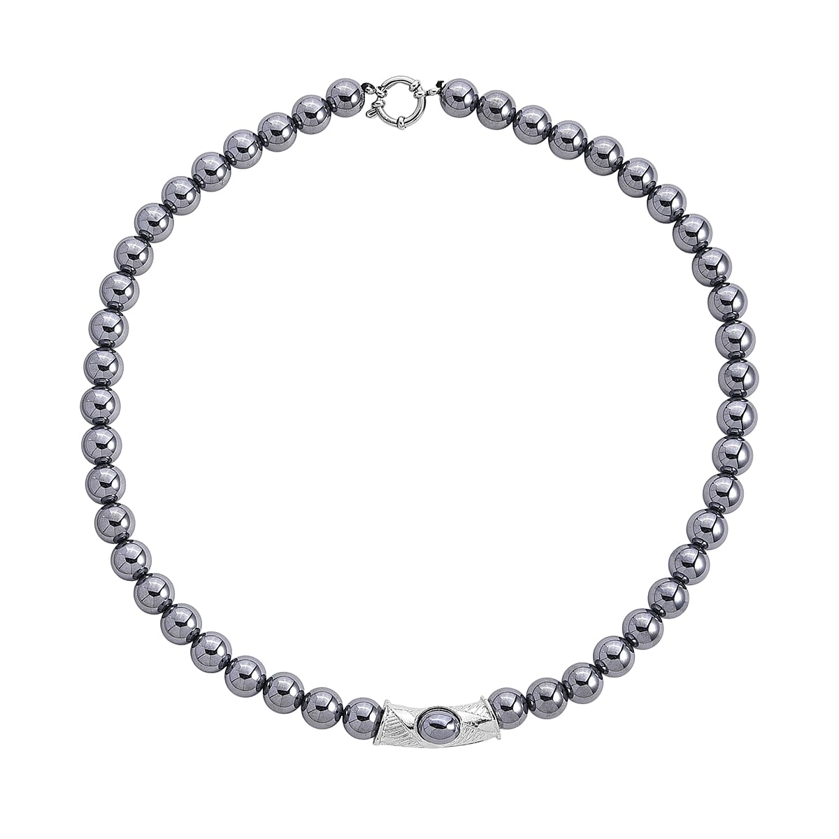 Terahertz Beaded Necklace in Silvertone 300.00 ctw (20 Inches) image number 3