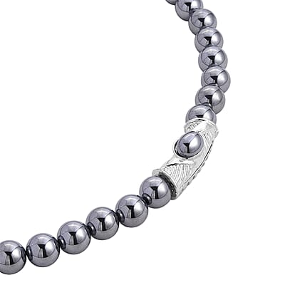 Terahertz Beaded Necklace in Silvertone 300.00 ctw (20 Inches)