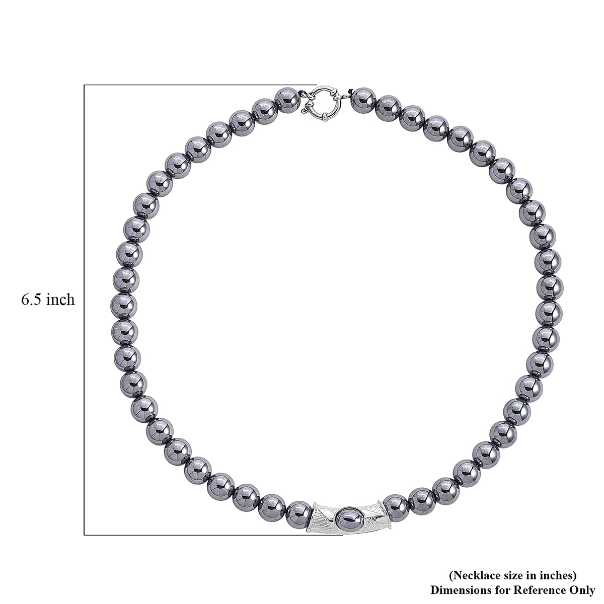 Terahertz Beaded Necklace in Silvertone 300.00 ctw (20 Inches) image number 6