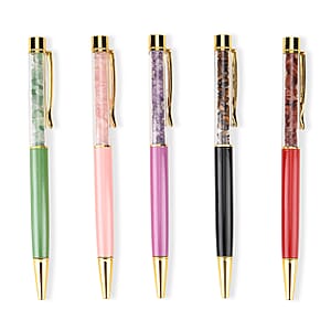 Livmore Multi-Gemstone Set of 5 Ball Point Pen