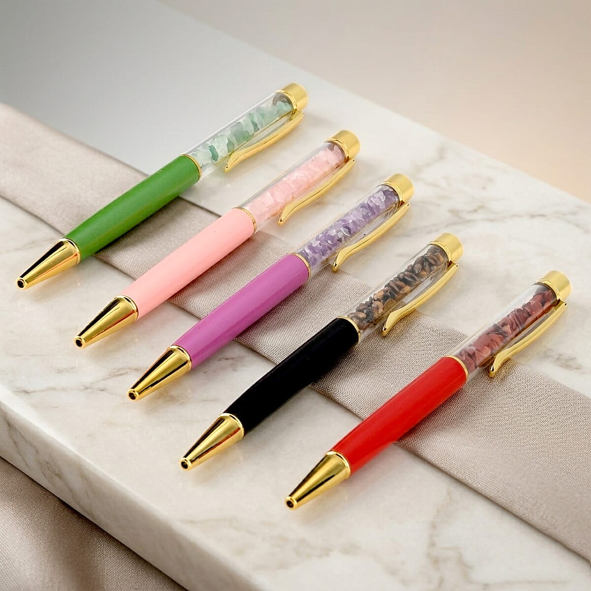 Livmore Multi-Gemstone Set of 5 Ball Point Pen image number 1