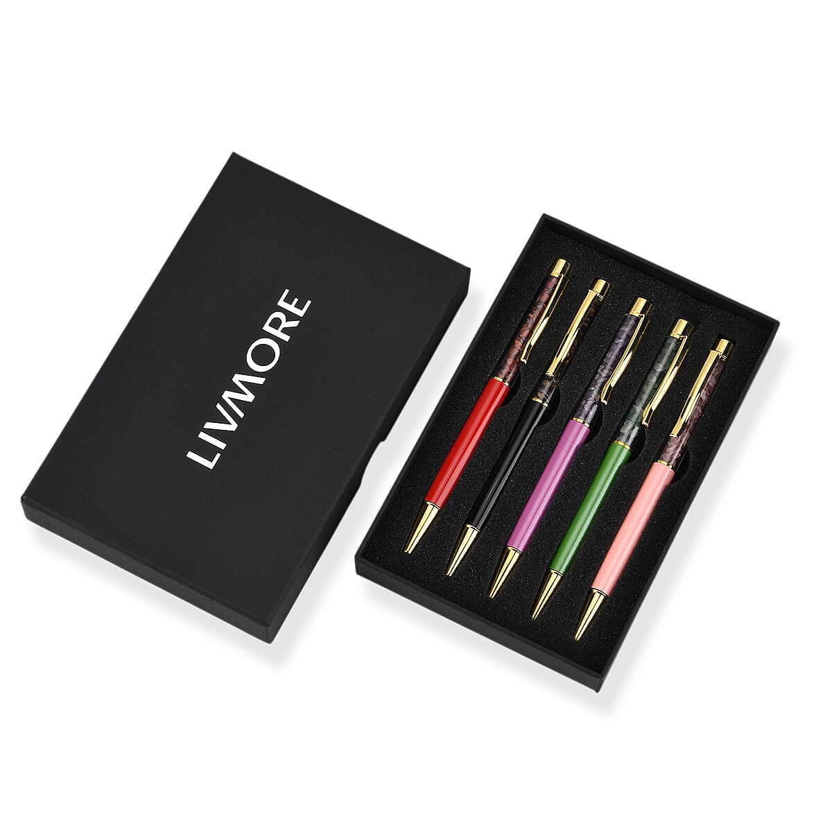 Livmore Multi-Gemstone Set of 5 Ball Point Pen image number 6