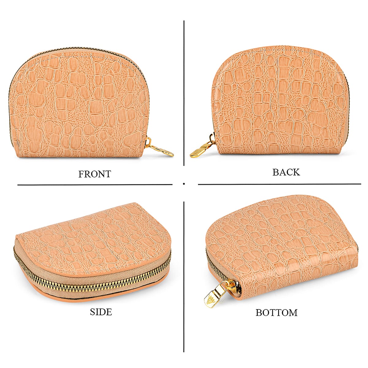 La Marey Beige Crocodile Faux Leather 3pcs Giftbox, Wallet and 2pcs Card Wallets image number 3
