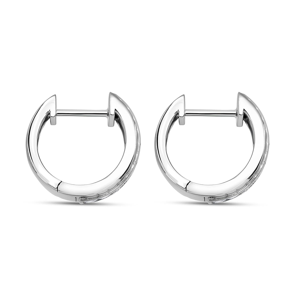 Simulated Diamond 3.25 ctw Earrings in Rhodium Over Sterling Silver image number 3