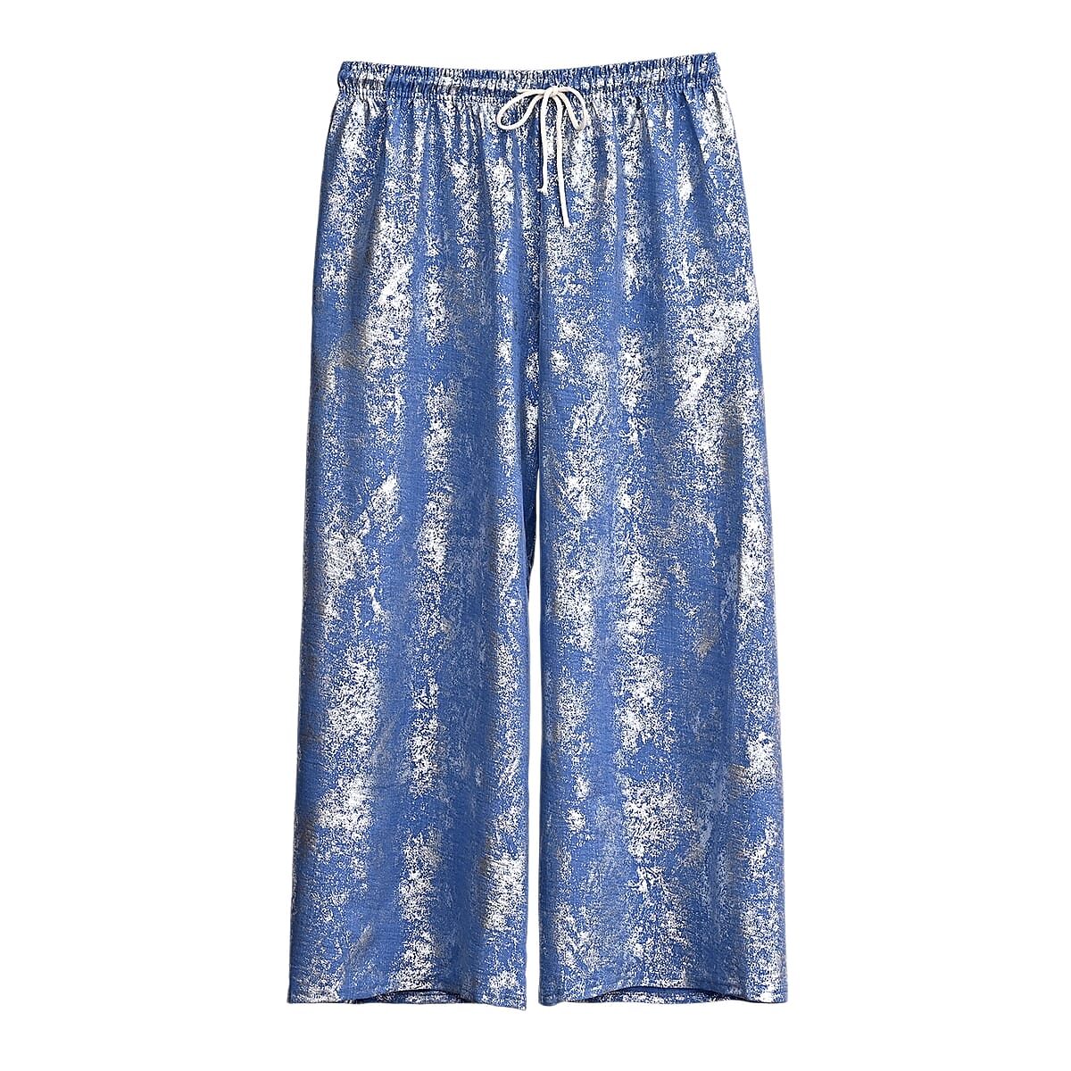 La Marey Blue Wide-Leg Pajama Pants - One Size Fits The Most image number 3