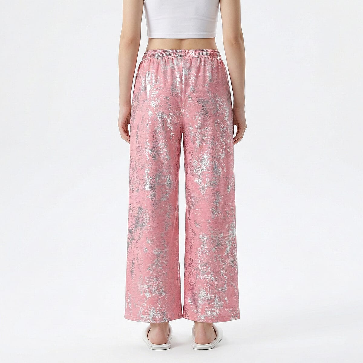 La Marey Pink Wide-Leg Pajama Pants - One Size Fits The Most image number 1