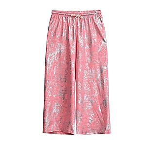 La Marey Pink Wide-Leg Pajama Pants - One Size Fits The Most