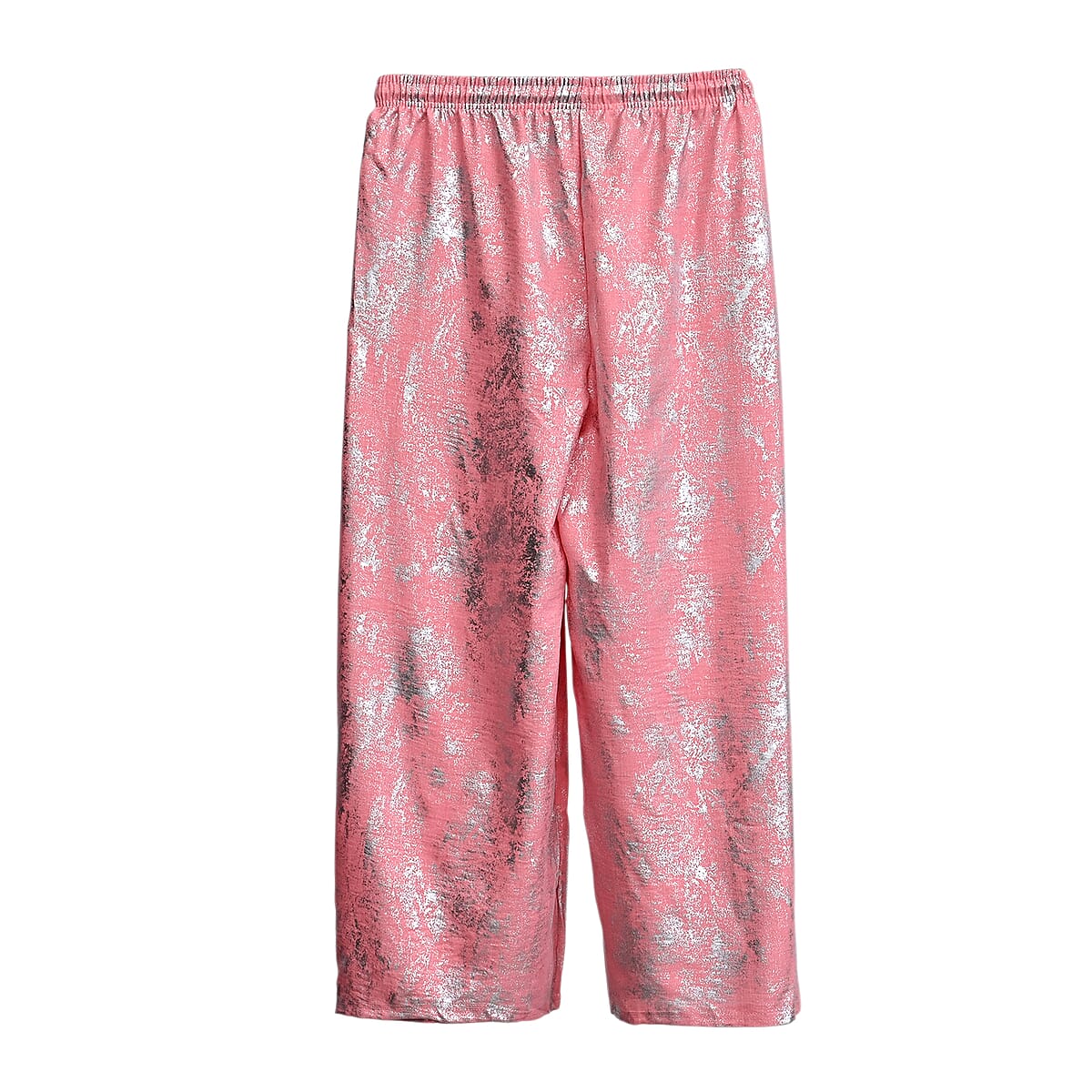 La Marey Pink Wide-Leg Pajama Pants - One Size Fits The Most image number 4