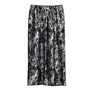 La Marey Black Wide-Leg Pajama Pants - One Size Fits The Most