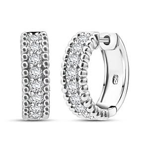 Simulated Diamond 3.25 ctw Earrings in Rhodium Over Sterling Silver