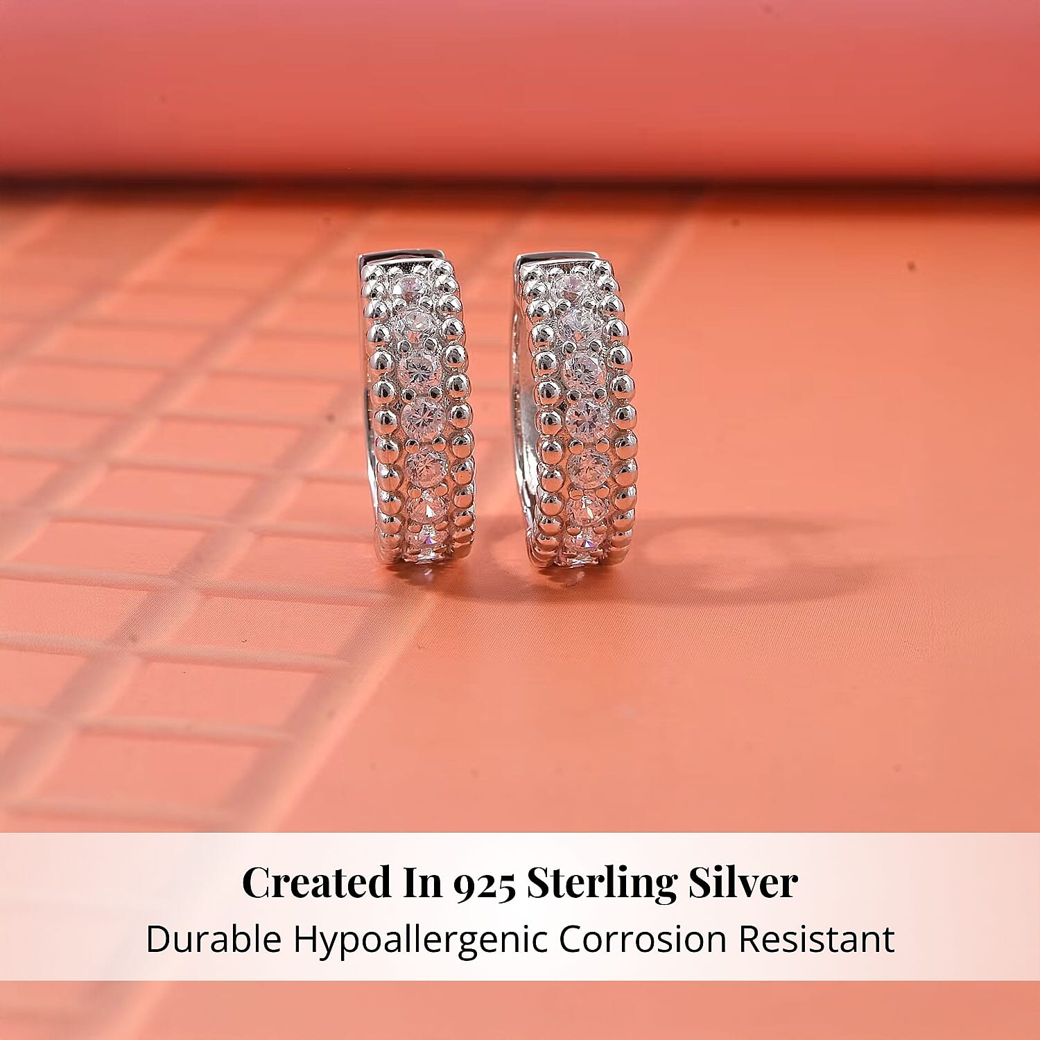 Rhodium Over Sterling Silver - Product card gallery slide 3 (9450101702911)