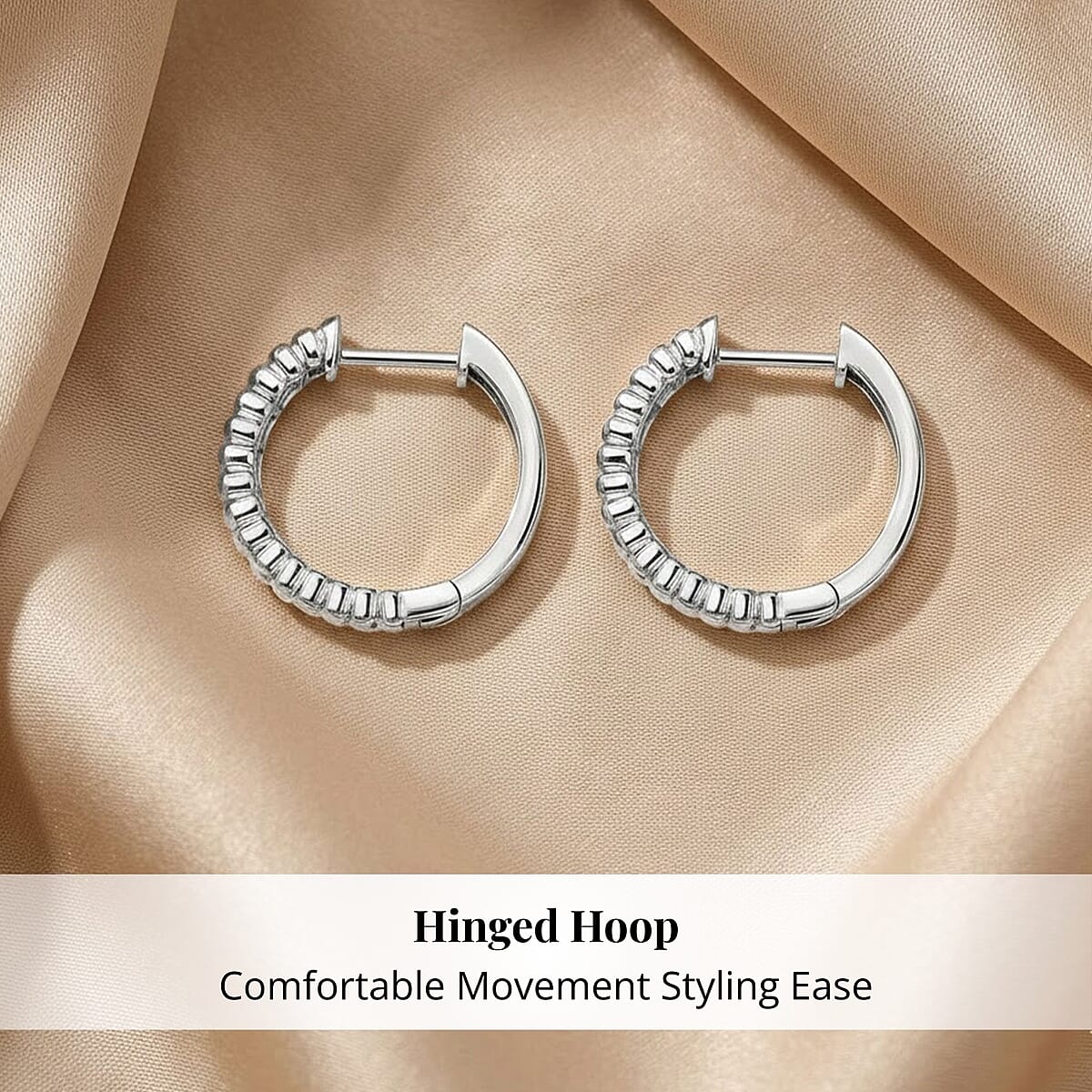 Simulated Diamond Earrings in Rhodium Over Sterling Silver 3.25 ctw image number 5