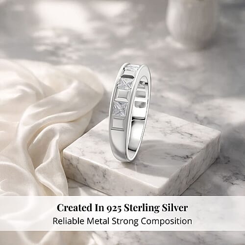 Rhodium Over Sterling Silver / 10 - Product card gallery slide 3 (9433108218111)