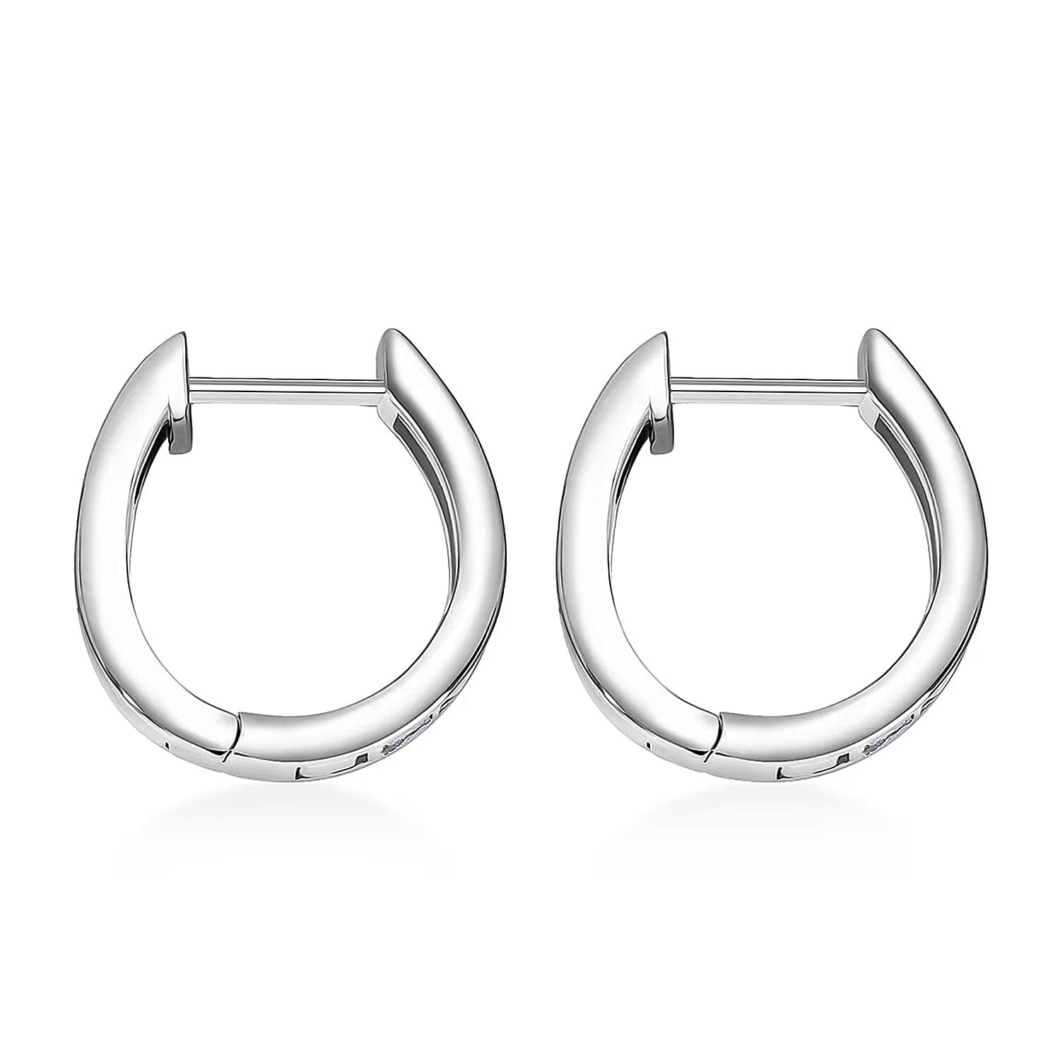 Simulated Diamond 1.50 ctw Earrings in Rhodium Over Sterling Silver