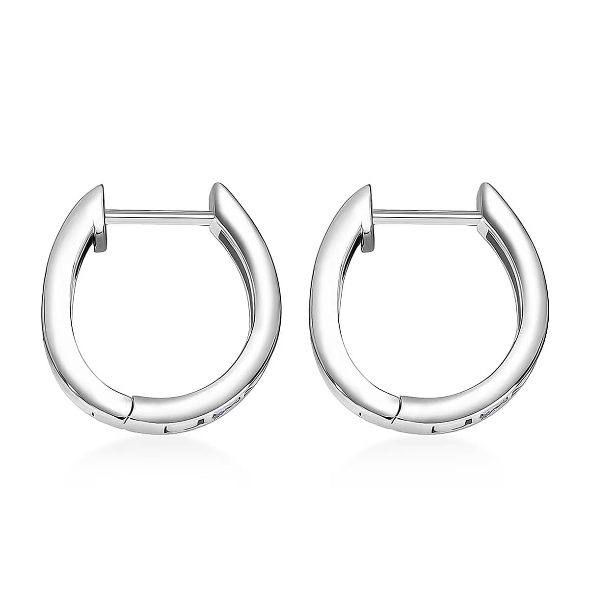 Simulated Diamond Earrings in Rhodium Over Sterling Silver 1.50 ctw image number 7