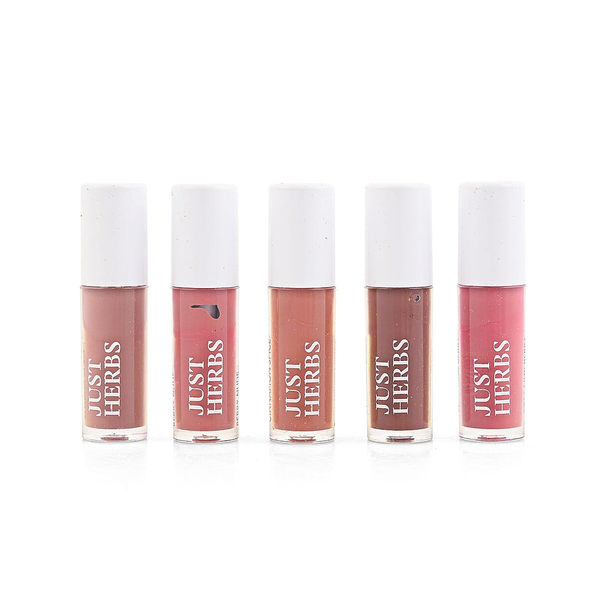 Just Herbs Set of 5 Ayurvedic Liquid Matte Finish Lipstick Kit  - Nudes and Browns image number 2