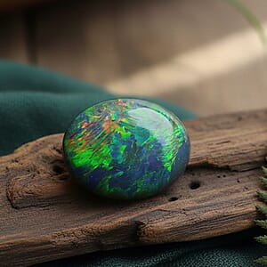 Doorbuster AAAA Australian Black Ridge Opal Triplet (Oval 11x9 mm) 2.00 ctw