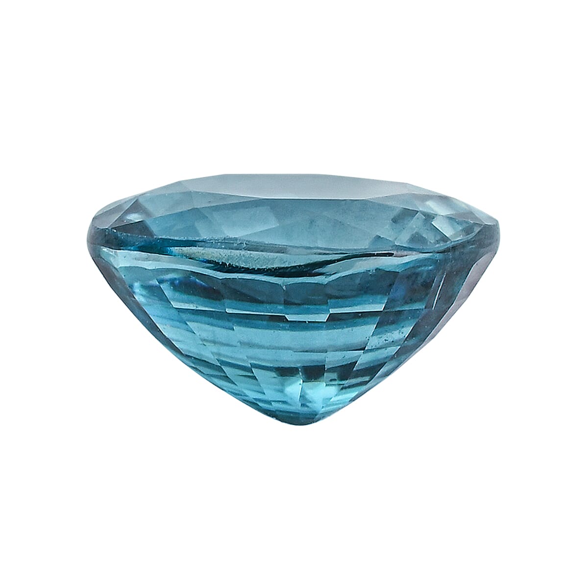 AAAA Cambodian Blue Zircon (Cush Free Size) 4.00 ctw image number 3