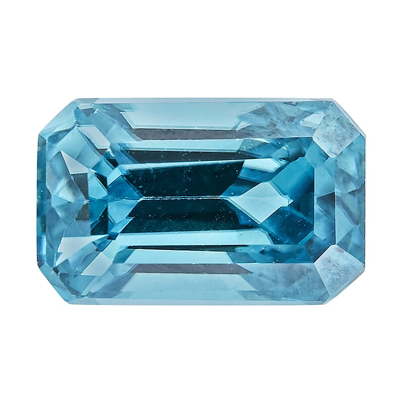 AAAA Cambodian Blue Zircon (Oct Free Size) 4.00 ctw