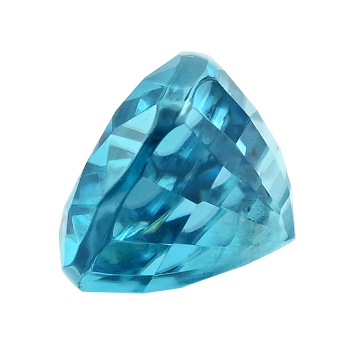 AAAA Cambodian Blue Zircon (Pear Free Size) 4.00 ctw image number 1