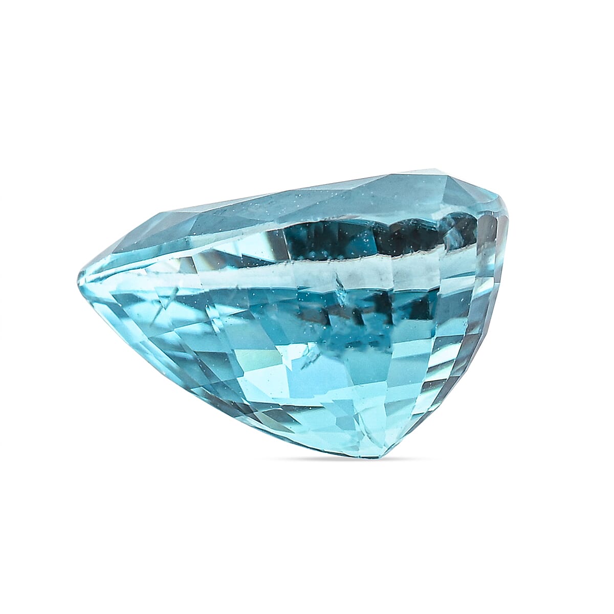 AAAA Cambodian Blue Zircon (Pear Free Size) 4.00 ctw image number 3