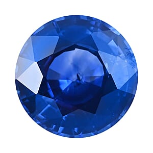 Certified and Appraised AAAA Ceylon Blue Sapphire (Rnd Free Size) 1.25 ctw
