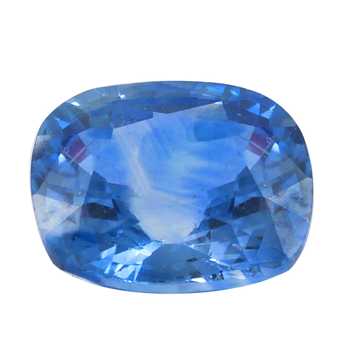 Certified and Appraised AAAA Ceylon Blue Sapphire (Cush Free Size) 1.25 ctw image number 0