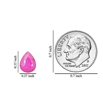 AAA Ruby (Pear 9x7 mm) 1.50 ctw