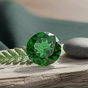1.00 ctw Round Tsavorite Garnet Loose Gemstone &ndash; AAAA Grade, Free Size