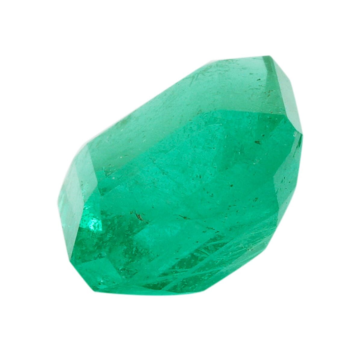 Doorbuster Certified and Appraised AAAA Asscher Cut Kagem Zambian Emerald (Sqr Free Size) 1.25 ctw image number 1