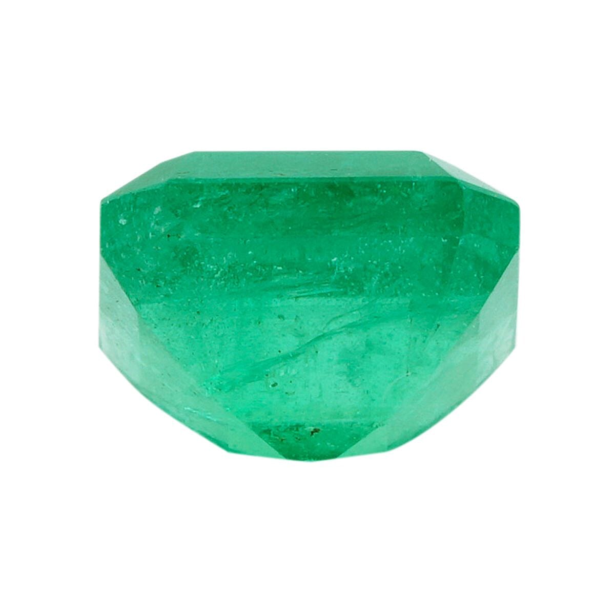 Doorbuster Certified and Appraised AAAA Asscher Cut Kagem Zambian Emerald (Sqr Free Size) 1.25 ctw image number 2