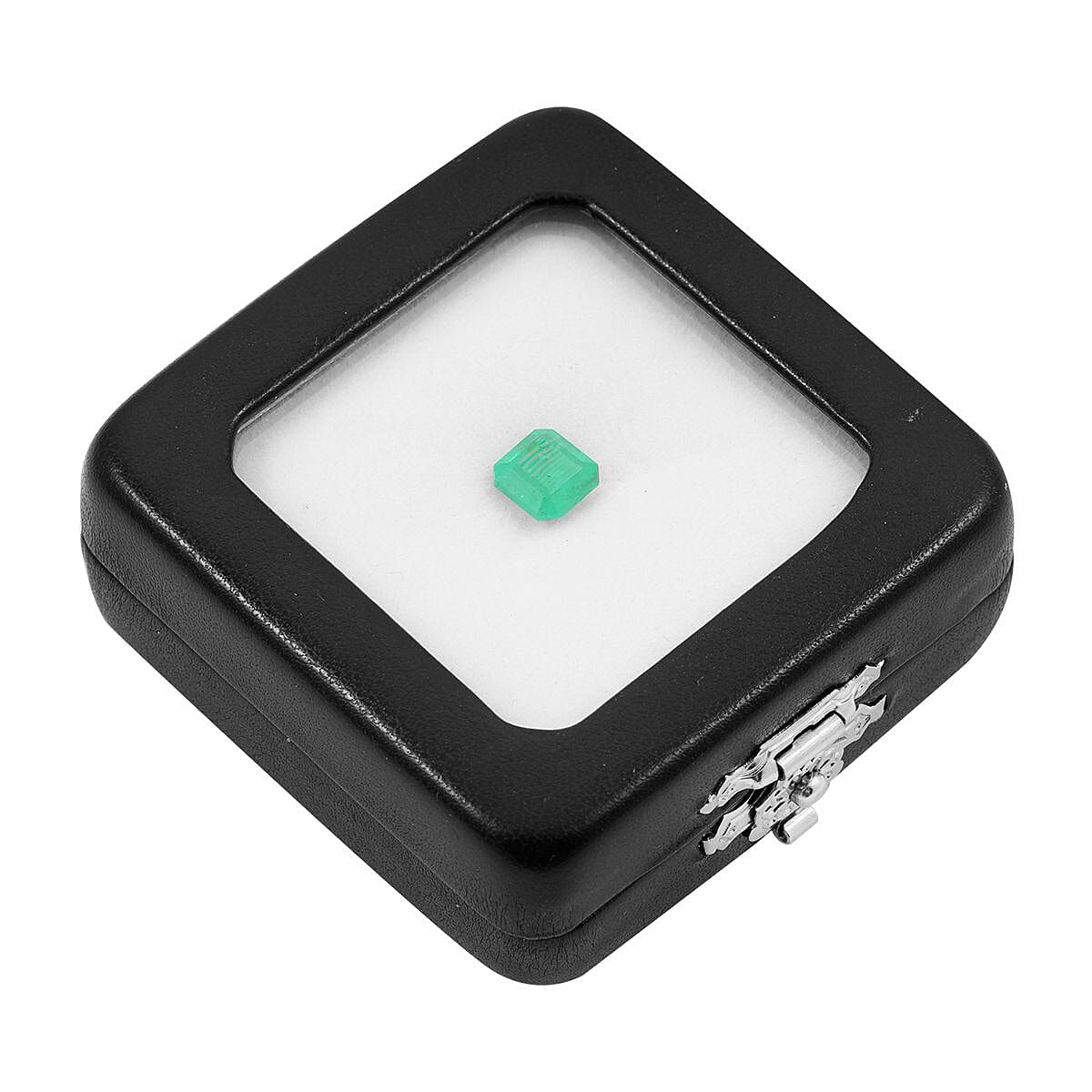 Doorbuster Certified and Appraised AAAA Asscher Cut Kagem Zambian Emerald (Sqr Free Size) 1.25 ctw image number 3