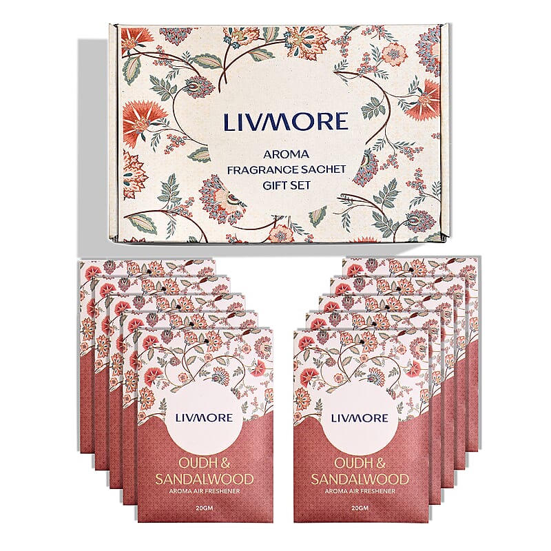 Livmore Oudh & Sandalwood Fragrance Sachet Set