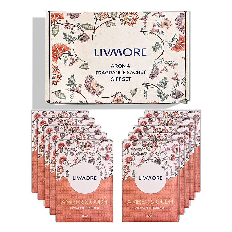 Livmore Amber & Oudh Fragrance Sachet Set