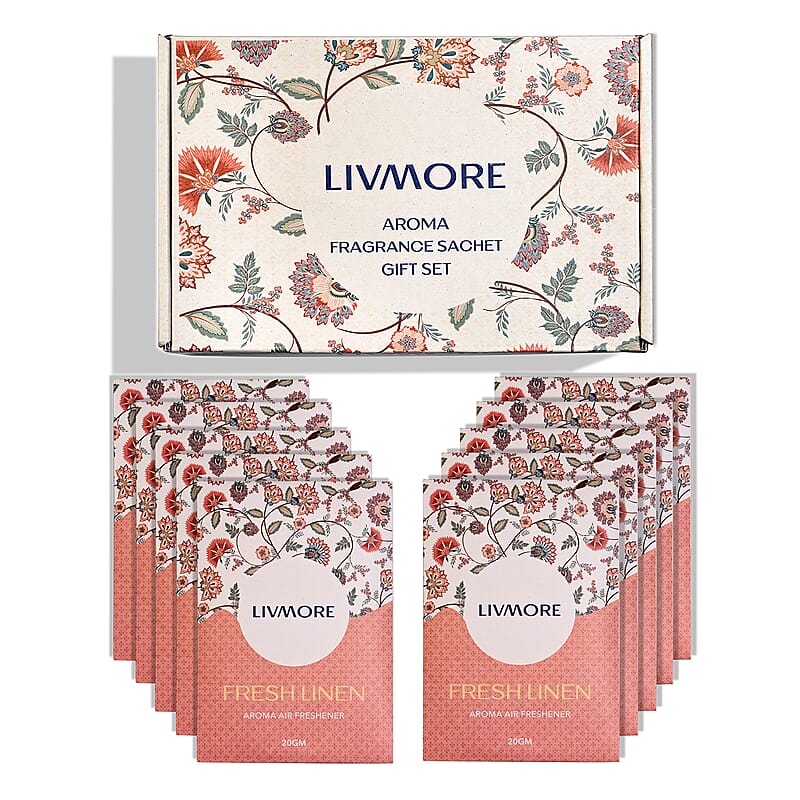 Livmore Fresh Linen Fragrance Sachet Set