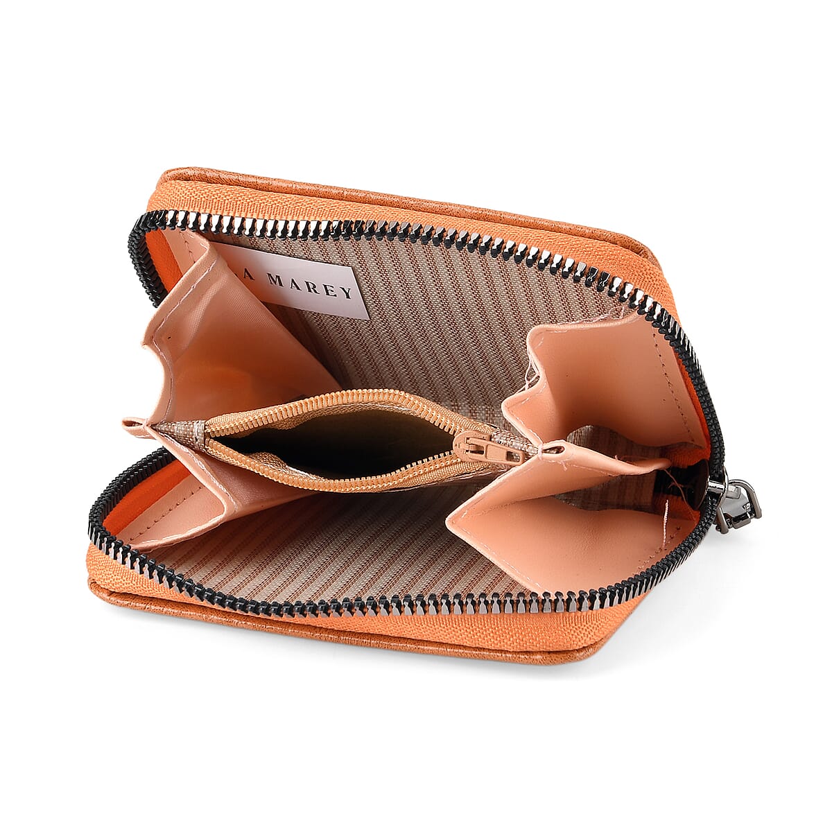 La Marey Coffee Faux Leather Crocodile Pattern Phone Bag with Woven Strap image number 5