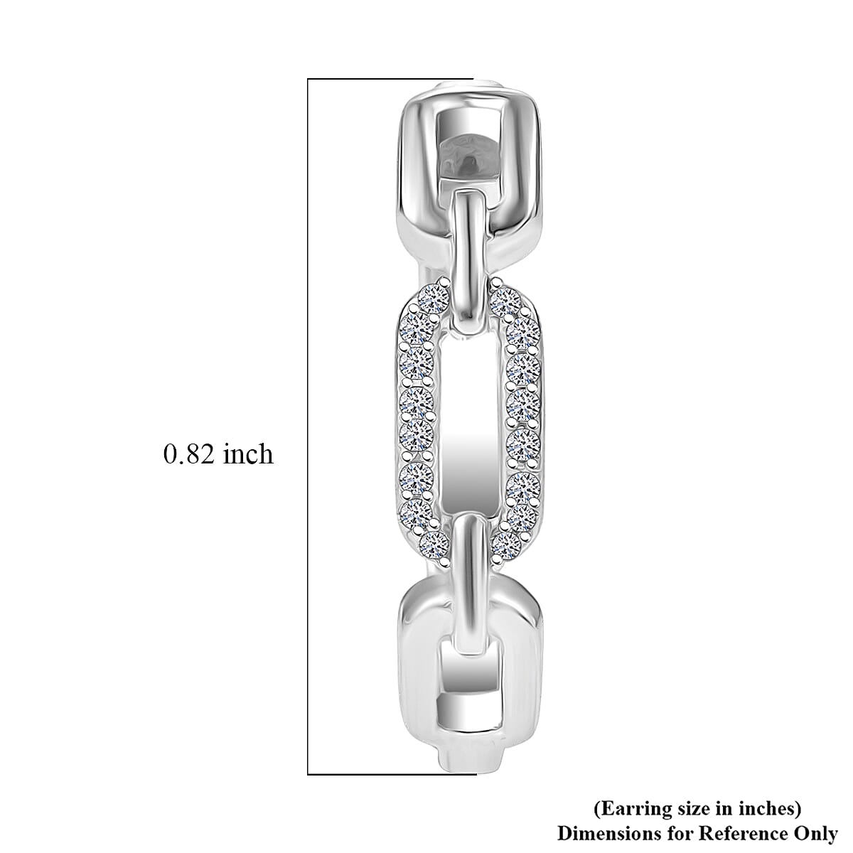 Luxuriant Lab Grown Diamond G-H SI 0.10 ctw Earrings in Rhodium Over Sterling Silver image number 4