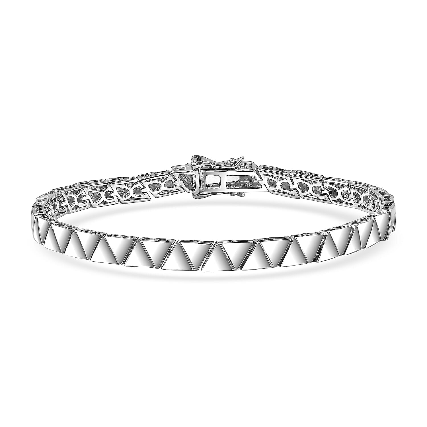 Ankur Treasure Chest Deal 950 Palladium Triangular Architecture Bracelet (7.25 In) 13.10 Grams
