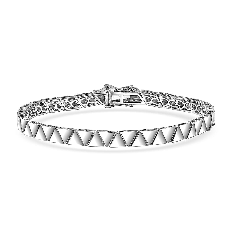 Ankur Treasure Chest Deal 950 Palladium Triangular Architecture Bracelet (7.25 In) 13.10 Grams