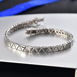 Ankur Treasure Chest Deal 950 Palladium Triangular Architecture Bracelet (6.50 In) 12.10 Grams