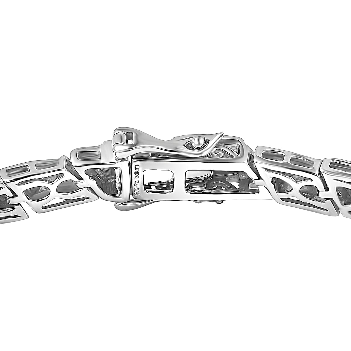 950 Palladium Triangular Architecture Bracelet (6.50 In) 12.10 Grams image number 3