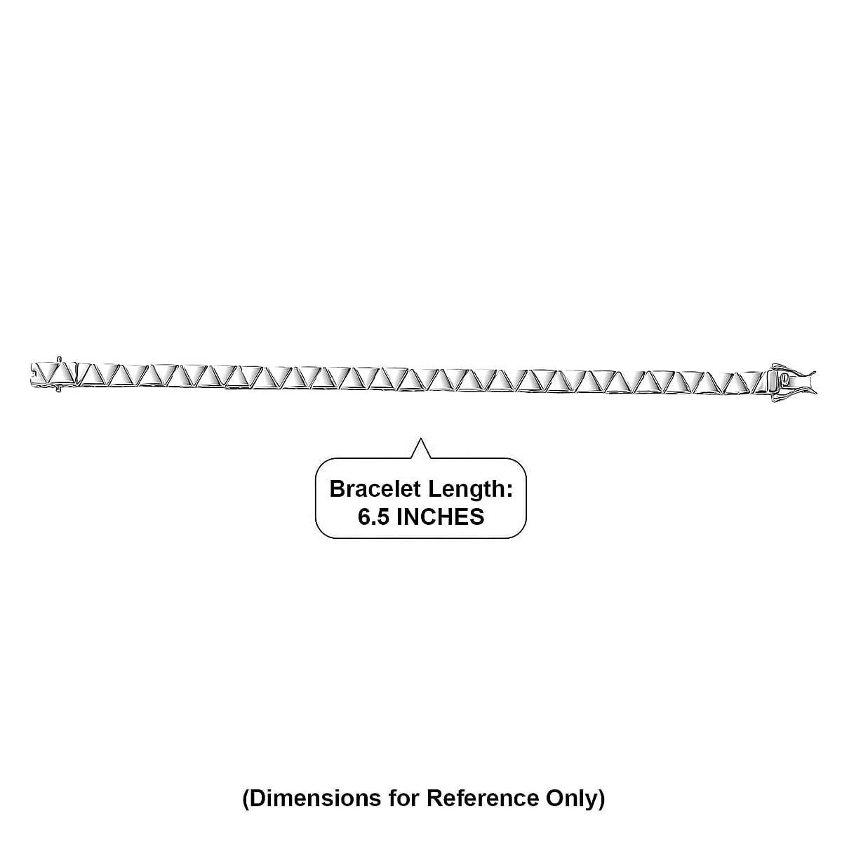Ankur Treasure Chest Deal 950 Palladium Triangular Architecture Bracelet (6.50 In) 12.10 Grams image number 5