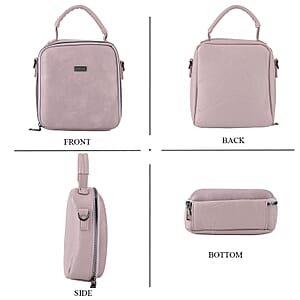 La Marey Lilac Faux Leather Crossbody Phone Bag with Shoulder Strap