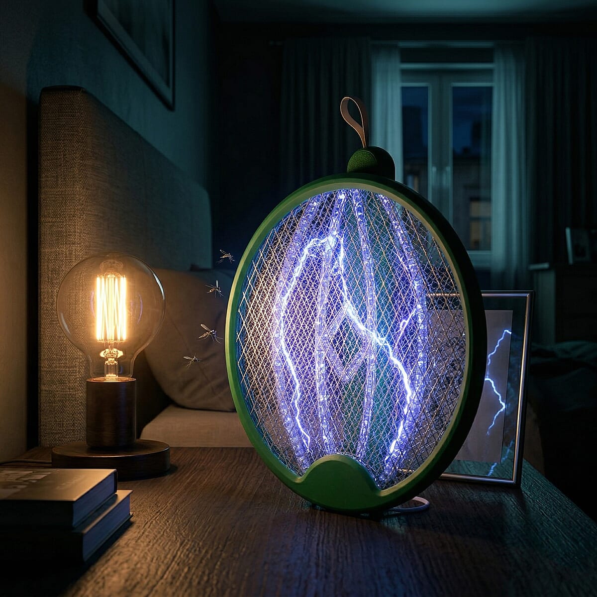 Livmore 3 in 1 Electric Mosquito Swatter - Green image number 7