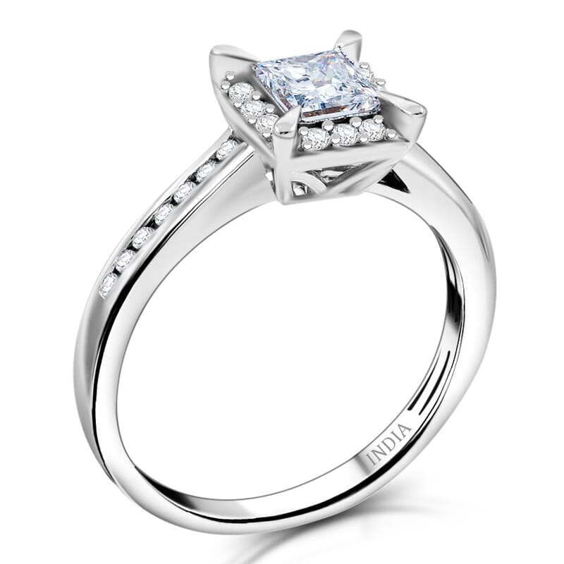 NY Closeout Diamond F VS 0.75 ctw Ring in 14K White Gold (Size 10.0)