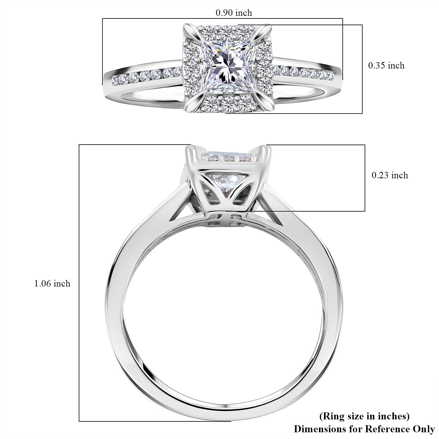 NY Closeout Diamond F VS 0.75 ctw Ring in 14K White Gold (Size 10.0)