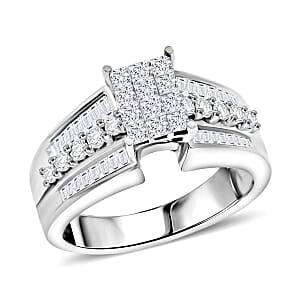 NY Closeout Diamond F VS 1.00 ctw Ring in 14K White Gold (Size 7.0) 6.85 Grams