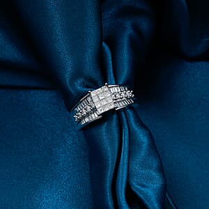 NY Closeout Diamond F VS 1.00 ctw Ring in 14K White Gold (Size 7.0) 6.85 Grams