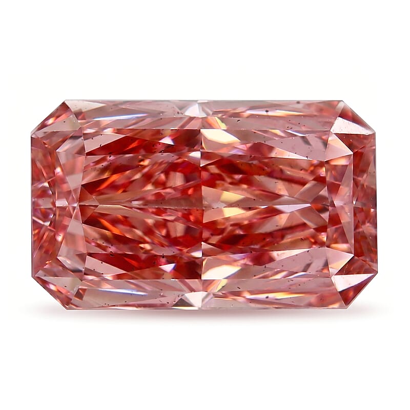 IGI Certified Luxuriant Lab Grown Pink Diamond (Radiant Mix Brilliant Cut) (VVS2) 2.00 ctw