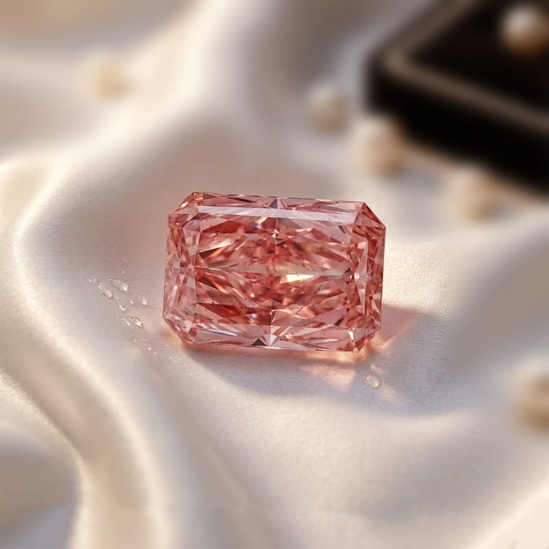 IGI Certified Luxuriant Lab Grown Pink Diamond (Radiant Mix Brilliant Cut) (VVS2) 2.00 ctw